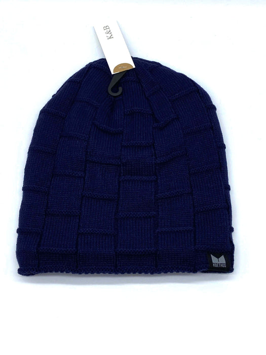 #KBW276 KBETHOS Blue Squares Design Beanie