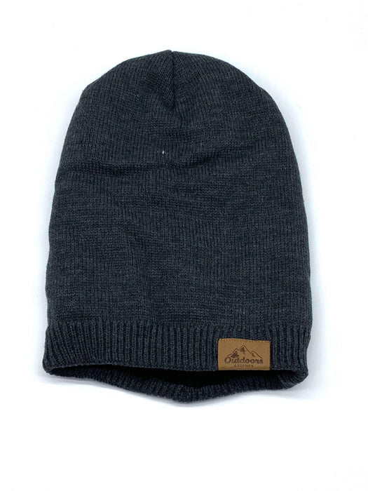 #KBW272 Outdoors Logo Gray Beanie