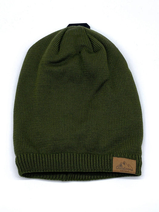 #KBW272 Outdoors Logo Olive Beanie