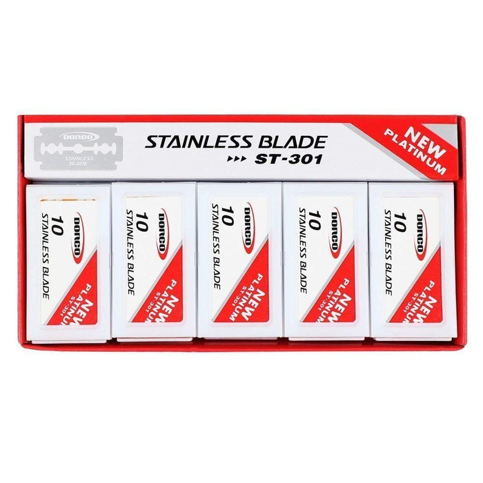 Dorco Double Edge Blades 10Pc (12Pk/Display) #ST301