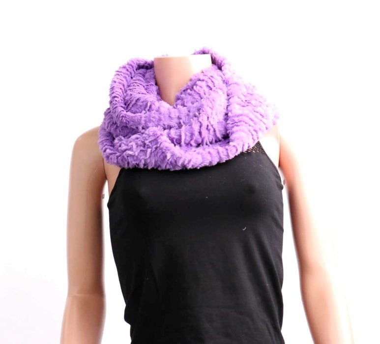 Furry Infinity Scarf / Purple #30005PU (PC)