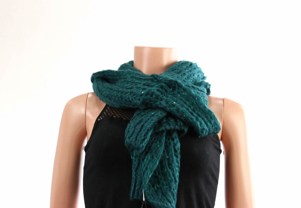 Knitted Sequin Scarf #AACG0406 (PC)