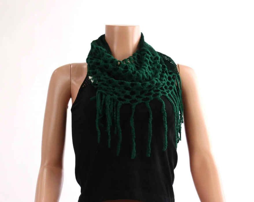 Two-tone Infinity Scarf with Frills #AANG1215 (PC)