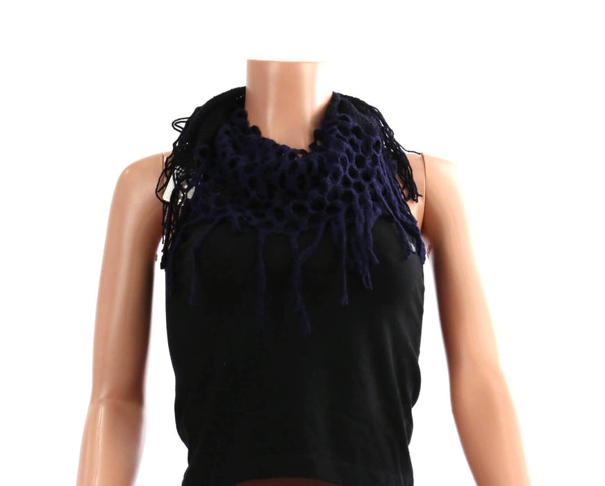 Two-tone Infinity Scarf with Frills #AANG1215 (PC)