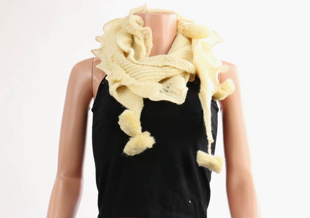 Knitted Pom Pom Scarf #AKTP4020 (PC)