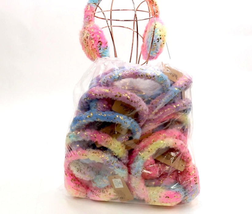 Tie Dye Cheetah Print Ear Muffs #AO4023 (12PC)