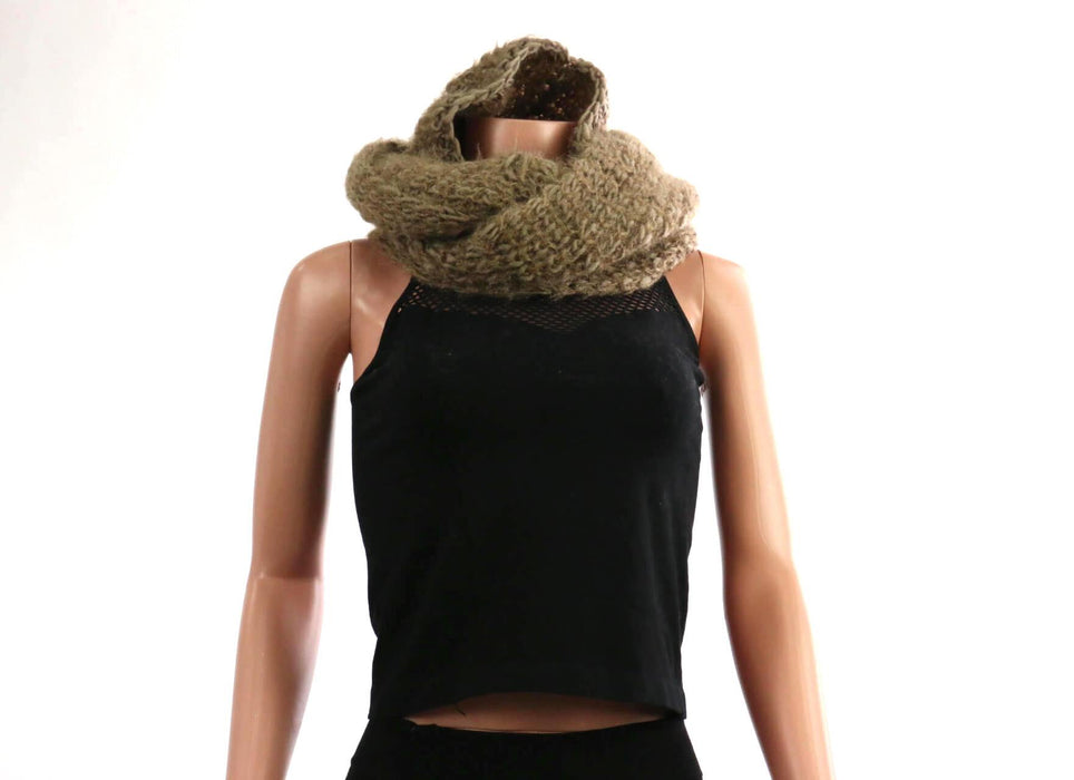 Pom Pom Hooded Infinity Scarf #AO551 (PC)