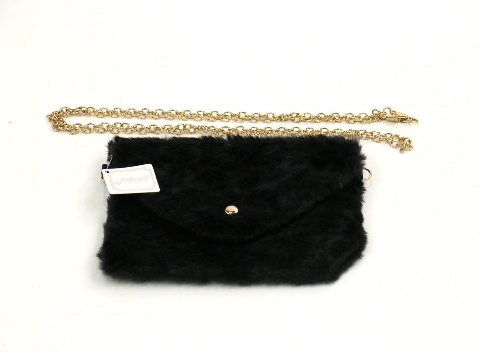 Small Furry Bag with Attachable Chain #BG021D