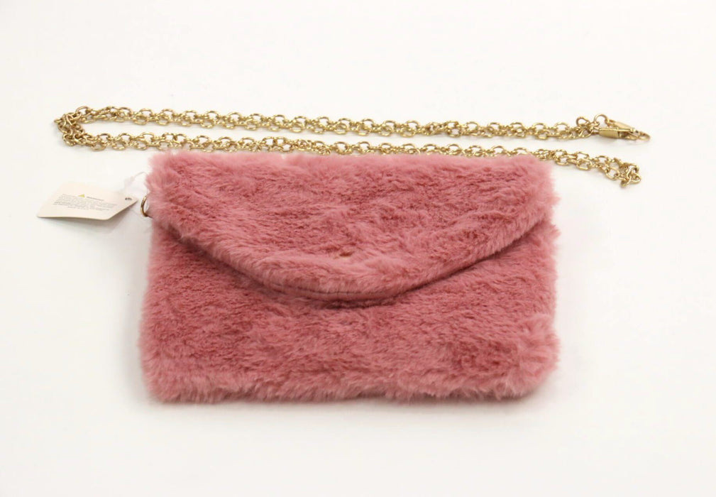 Small Furry Bag with Attachable Chain #BG021D