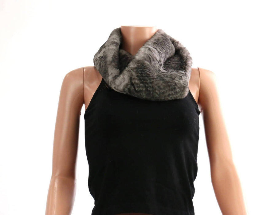 Furry Snake Skin Infinity Scarf #EAFR9568 (PC)