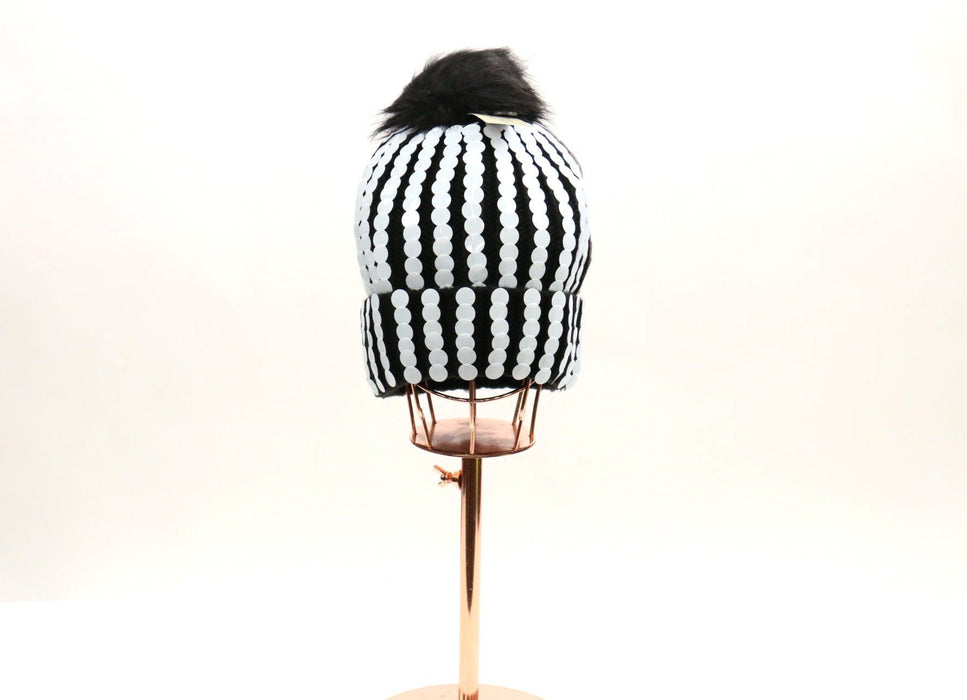 Sequin Pom Pom Beanie #SEQBEA1 (PC)