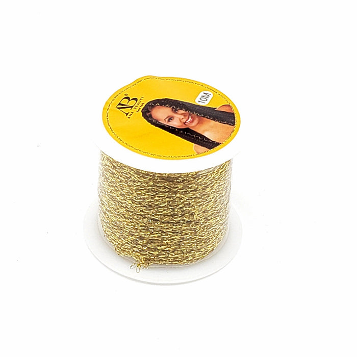 AB Sparkly Gold Braid Thread 10M #ALI0100G (12 PIECES)