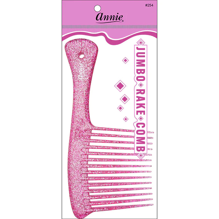 Jumbo Rake Comb Sparkly Assorted (12 PIECES) #254