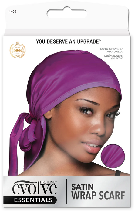 Evolve Satin Wrap Cap Purple #4409