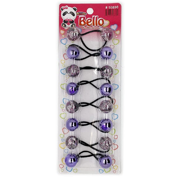 8 Ball / 20mm Ball Ponytail Holders - Multiple Colors (12PC)