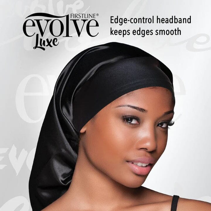 Evolve Satin Edge Pocket Bonnet / Black #1440