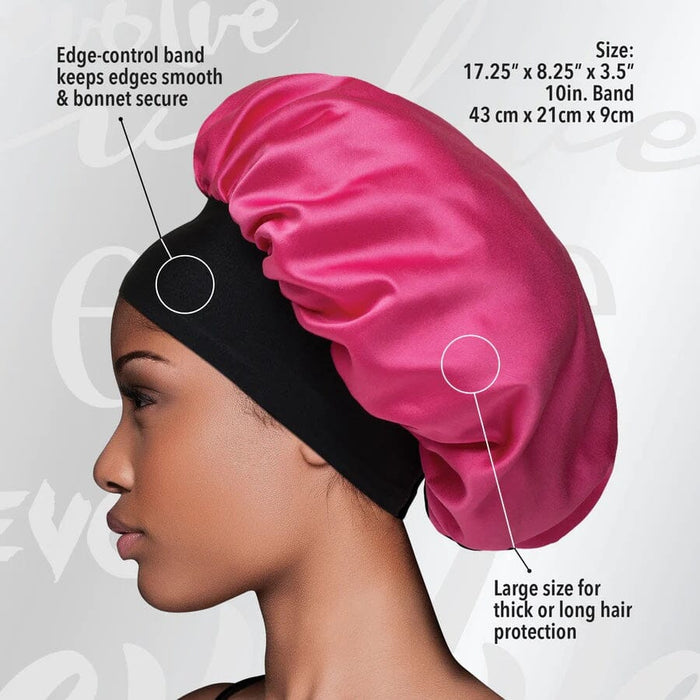 Evolve Satin Wide-Edge Bonnet / Fuchsia #1660