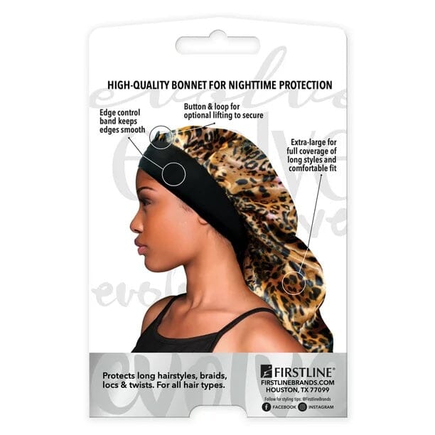 Evolve Wide Edge Braid Bonnet / Leopard #1681