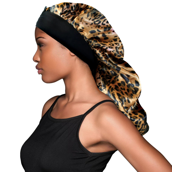 Evolve Wide Edge Braid Bonnet / Leopard #1681