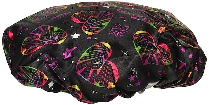 Karma's World Satin Bonnet / Black & Pink #1002